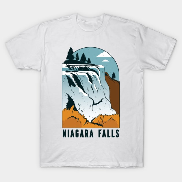 Niagara Falls T-Shirt by HiFi Tees